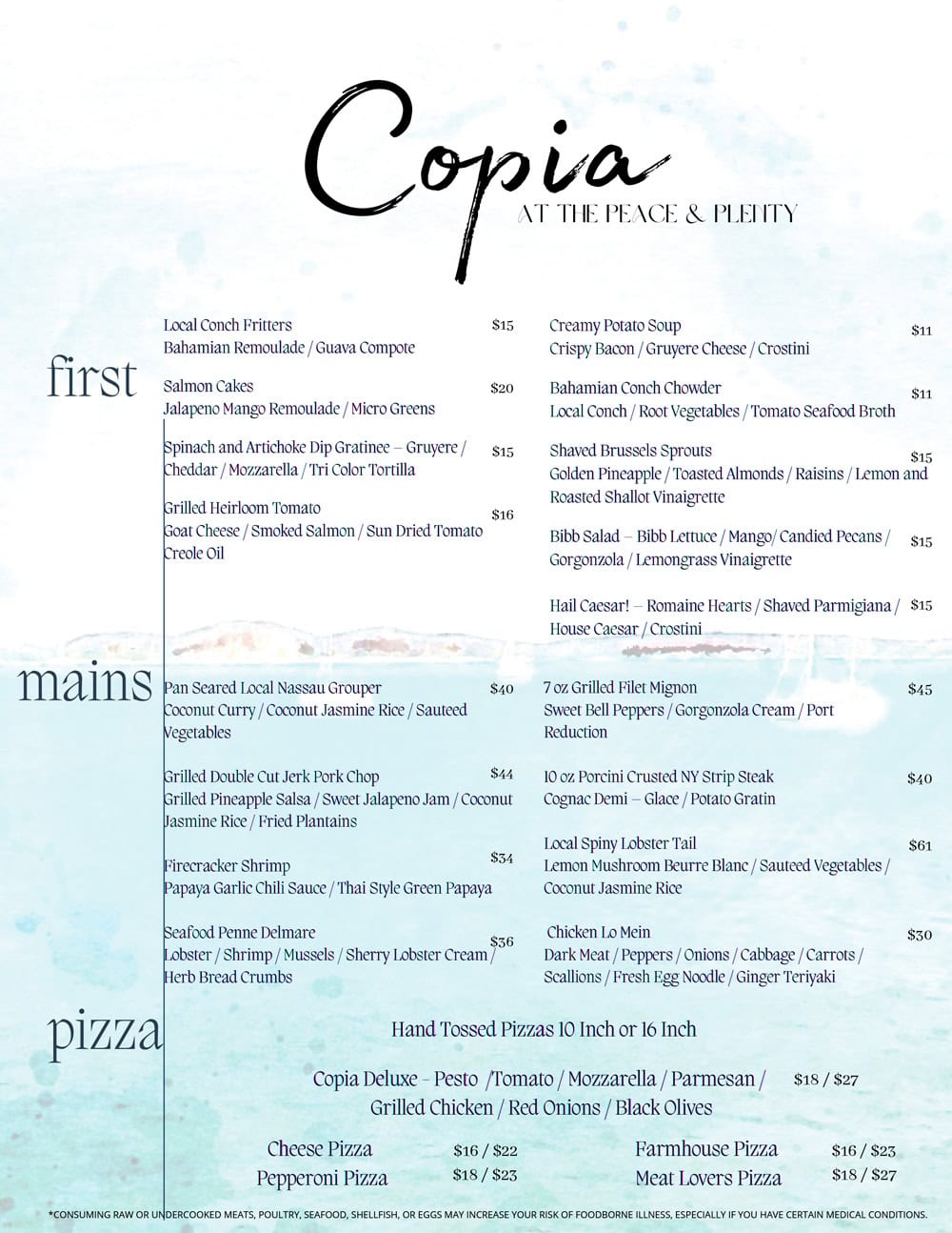 dinner - Peace & Plenty Resort, Georgetown, Exuma Beach Rentals